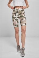 Ladies High Waist Camo Tech Cycle Shorts