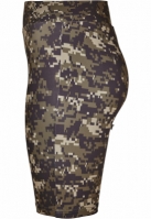 Ladies High Waist Camo Tech Cycle Shorts