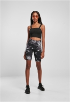 Ladies High Waist Tech Mesh AOP Cycle Shorts