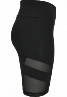 Ladies High Waist Tech Mesh Cycle Shorts