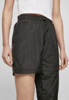 Ladies Shiny Crinkle Nylon Zip Pants