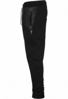 Side Zip Leather Pocket Sweatpant