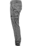 Washed Cargo Twill Jogging Pants