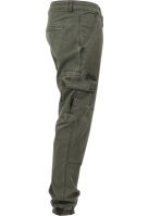 Washed Cargo Twill Jogging Pants