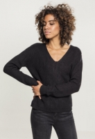 Ladies Back Lace Up Sweater