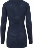 Ladies Long Wideneck Sweater