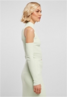 Ladies Rib Knit Cut Out Sleeve Longsleeve