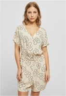 Ladies Short Viscose Belt Jumpsuit