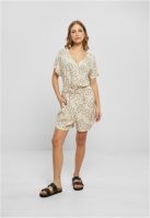 Ladies Short Viscose Belt Jumpsuit