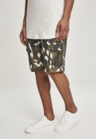 Geometric Camo Stretch Twill Cargo Shorts
