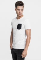 Synthetic Leather Pocket Tee