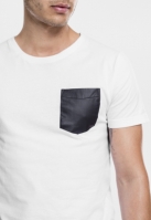 Synthetic Leather Pocket Tee