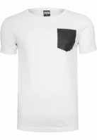 Synthetic Leather Pocket Tee