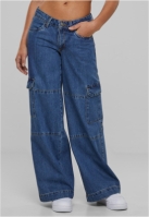 Ladies Low Waist Cargo Denim