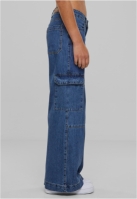 Ladies Low Waist Cargo Denim