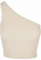 Ladies Cropped Asymmetric Top