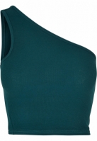 Ladies Cropped Asymmetric Top