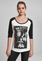 Ladies 5 Seconds of Summer Stacked Raglan Tee