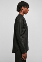 Cotton Linen Stand Up Collar Shirt