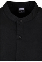 Cotton Linen Stand Up Collar Shirt