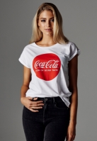 Ladies Coca Cola Round Logo Tee