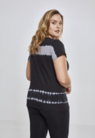 Ladies Striped Tie Dye Tee