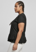 Ladies Organic Volant Tee