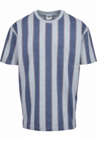 Printed Oversized Bold Stripe Tee