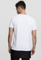 Long Zipped Synthetic Leather Bottom Tee