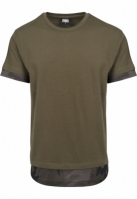 Long Shaped Camo Inset Tee