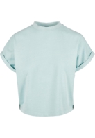 Ladies Short Pigment Dye Cut On Sleeve Tee