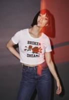 Ladies Broken Dreams Cropped Tee