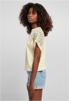 Ladies Short Oversized Lace Tee