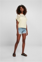 Ladies Short Oversized Lace Tee