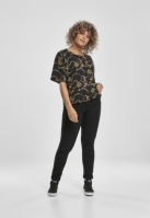 Ladies AOP Luxury Print Short Oversized Tee