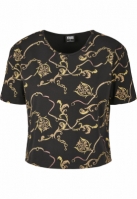 Ladies AOP Luxury Print Short Oversized Tee