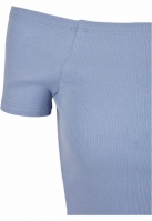 Ladies Off Shoulder Rib Tee
