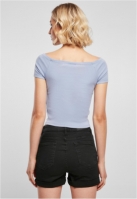 Ladies Off Shoulder Rib Tee