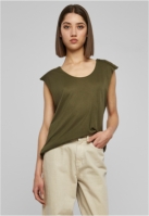 Ladies Shoulder Zip HiLo Tee