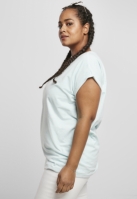 Ladies Color Melange Extended Shoulder Tee