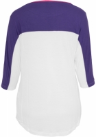 Ladies 3-tone 34 Sleeve Tee