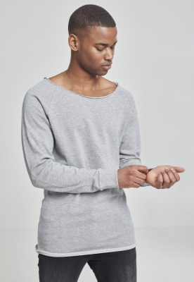 Long Open Edge Terry Crewneck