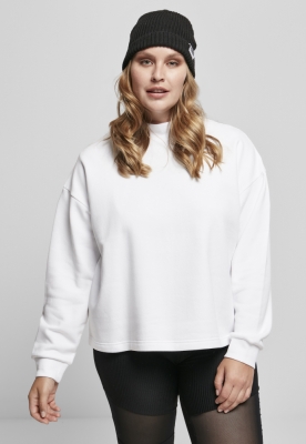 Ladies Oversized High Neck Crew