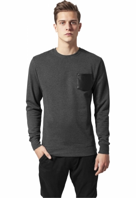 Contrast Pocket Crewneck