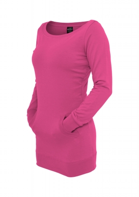 Ladies Long Crewneck