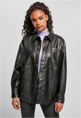 Ladies Faux Leather Overshirt