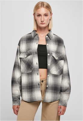 Ladies Oversized Check Shirt