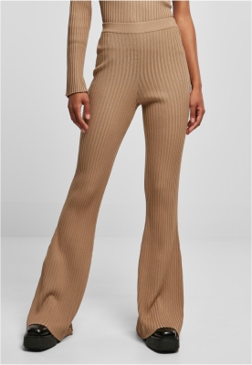 Ladies Flared Rib Knit Leggings