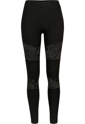 Ladies Laces Inset Leggings