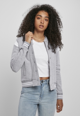 Ladies Organic Inset College Sweat Jacket